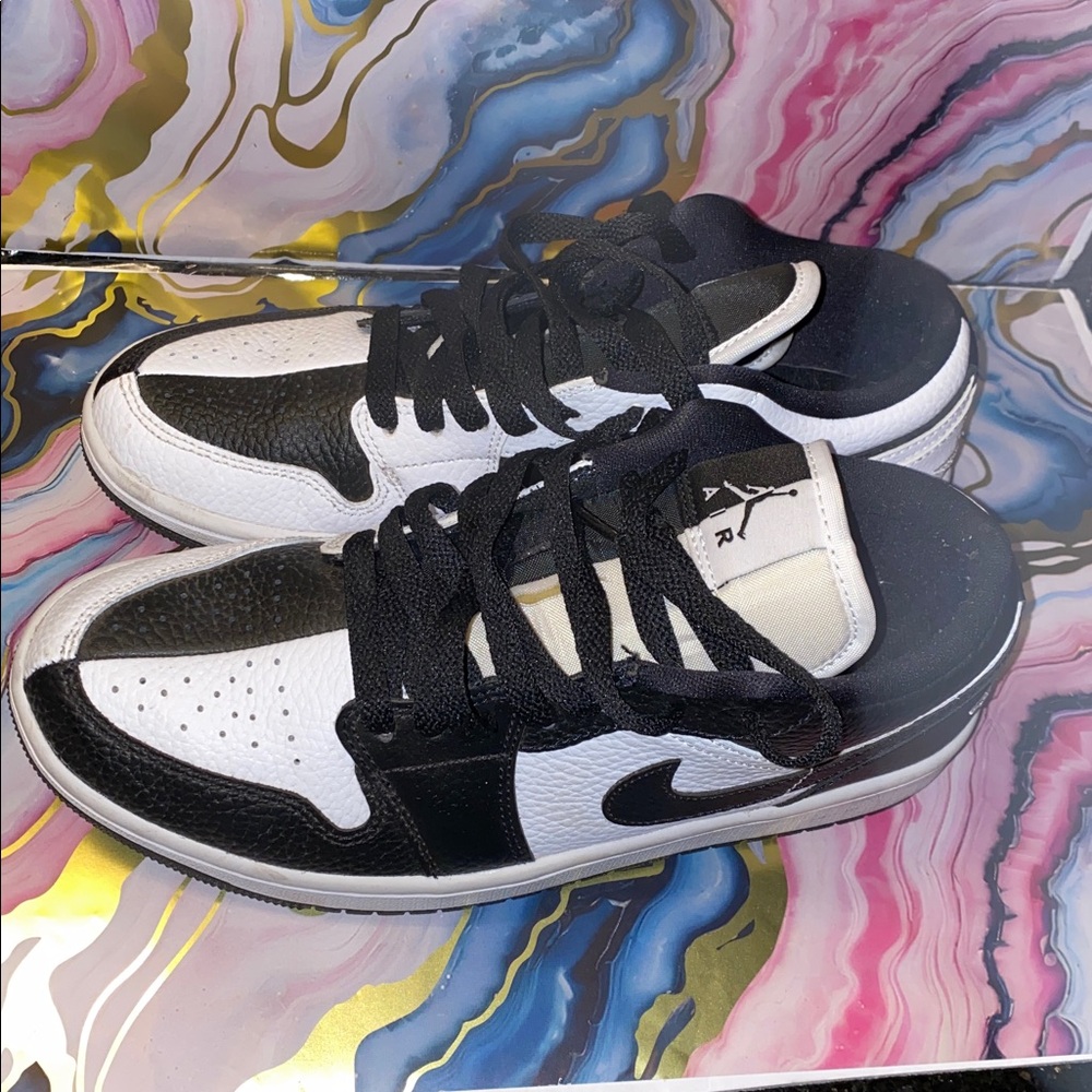 Nike Air Jordan 1 Low Se Homage Split White-Black Women's Size 8  DR0502-101
